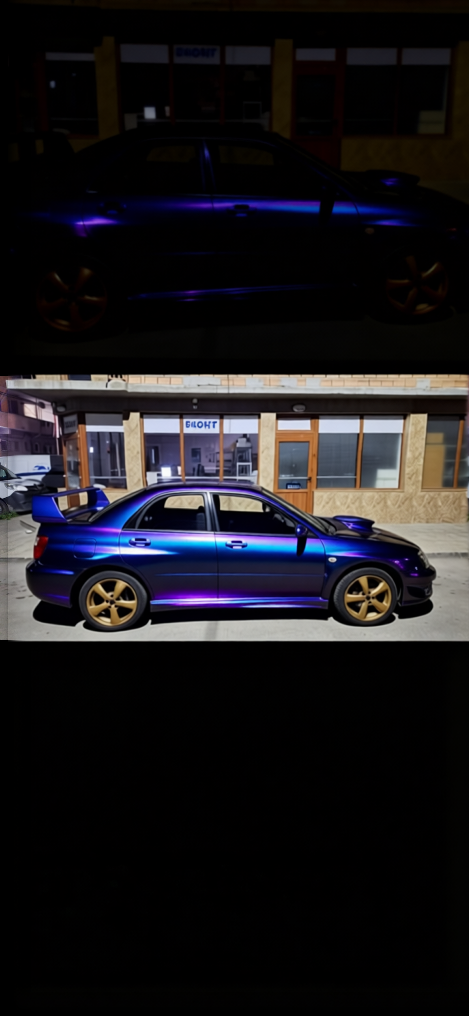 Car rendered in Super Gloss Spectrum gloss wrap