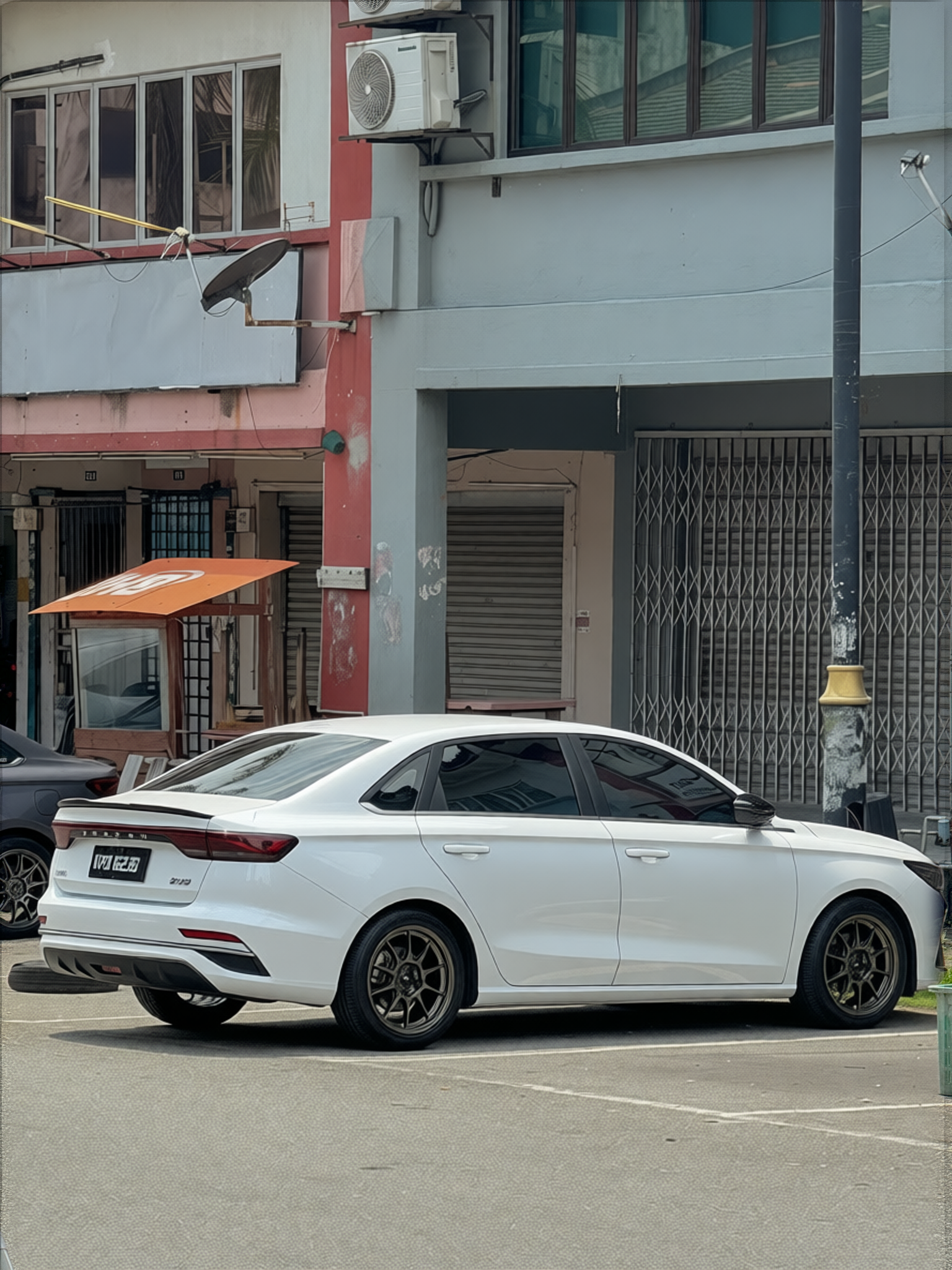 Preview Car 29 rendered in Pearl White gloss paint