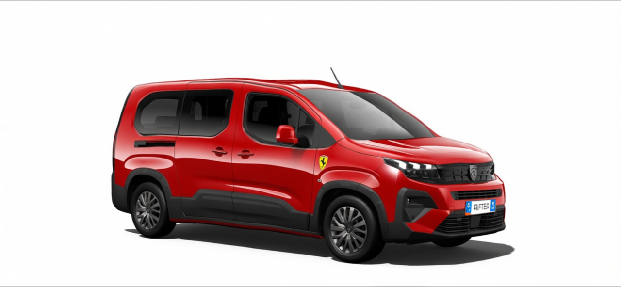 Preview Car 34 rendered in Ferrari Red gloss paint