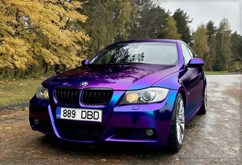 Car rendered in Super Gloss Spectrum gloss wrap
