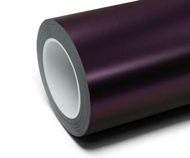 Inozetek Frozen Matte Mystic Purple vinyl wrap film texture — Specced