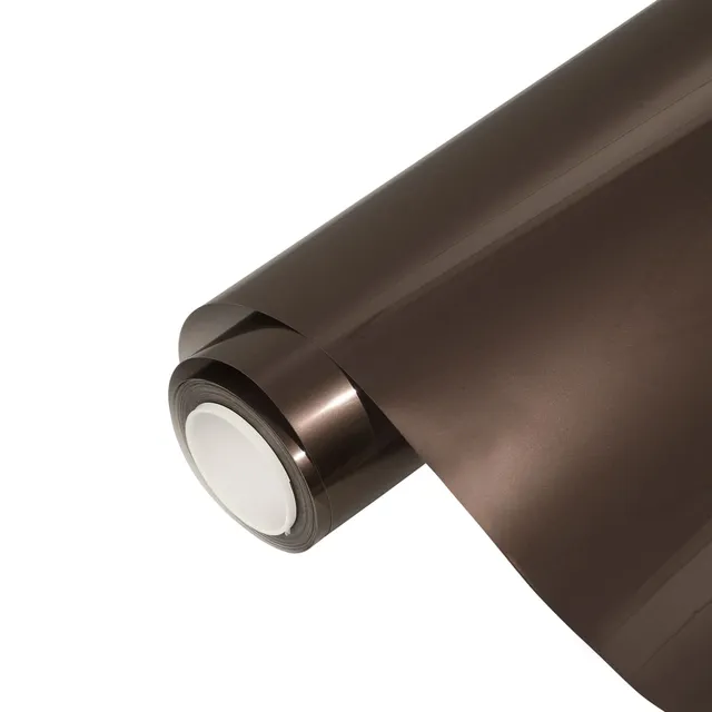 Ravoony Gloss Heavy Metallic Brown vinyl wrap film texture — Specced