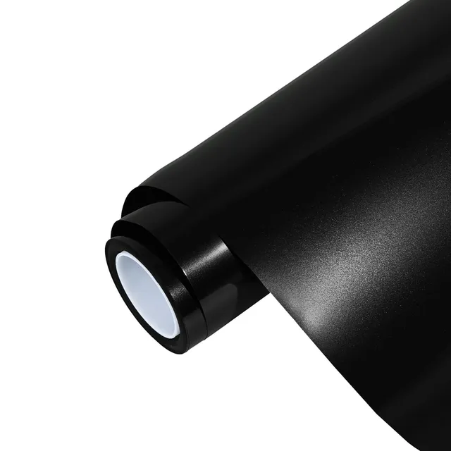 Ravoony Gloss Metallic Black vinyl wrap film texture — Specced