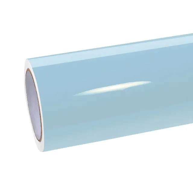 Ravoony Glossy Crystal Glacier Blue vinyl wrap film texture — Specced