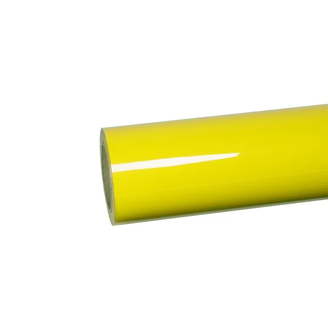 Ravoony Glossy Crystal Lemon Yellow vinyl wrap film texture — Specced