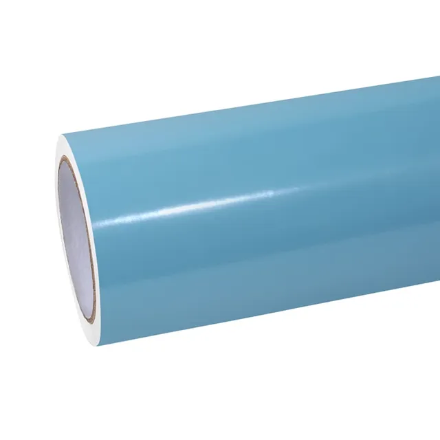Ravoony Glossy Crystal Light Blue vinyl wrap film texture — Specced