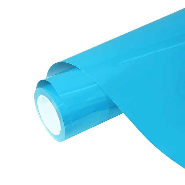 Ravoony Glossy Crystal Sky Blue vinyl wrap film texture — Specced