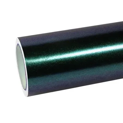 Ravoony Glossy Diamond Purple Green vinyl wrap film texture — Specced