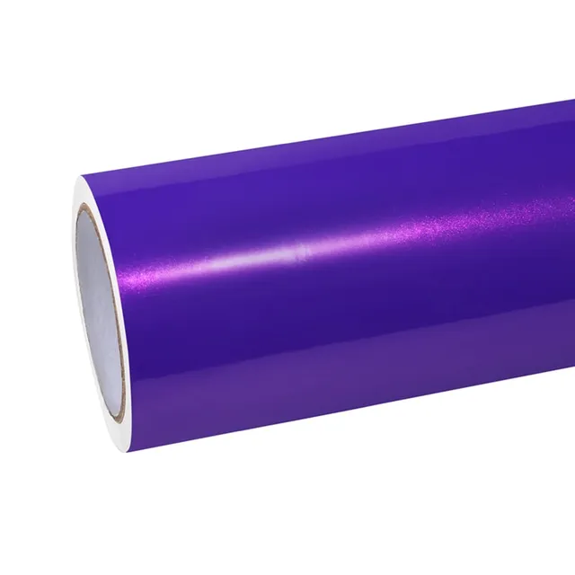 Ravoony Glossy Explosion Purple vinyl wrap film texture — Specced