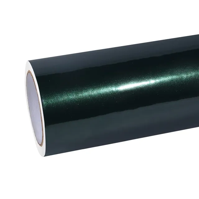 Ravoony Glossy Gothic Green vinyl wrap film texture — Specced