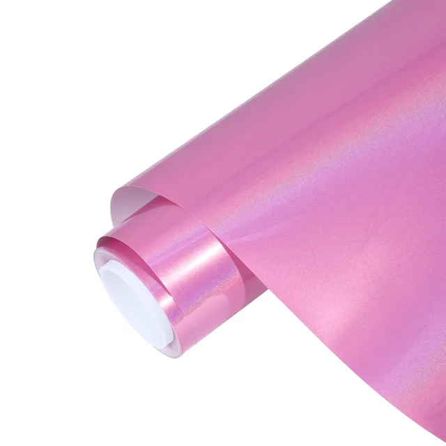 Ravoony Glossy Laser Pink vinyl wrap film texture — Specced