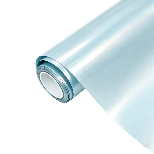 Ravoony Glossy Laser Sea Blue vinyl wrap film texture — Specced