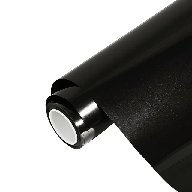 Ravoony Glossy Metal Paint Black vinyl wrap film texture — Specced