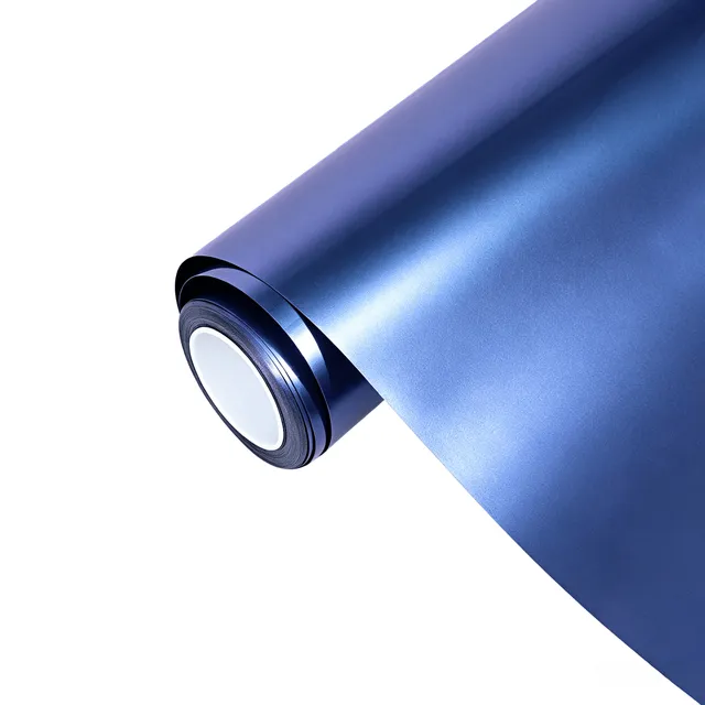 Ravoony Glossy Metallic Crystal Grey Purple vinyl wrap film texture — Specced