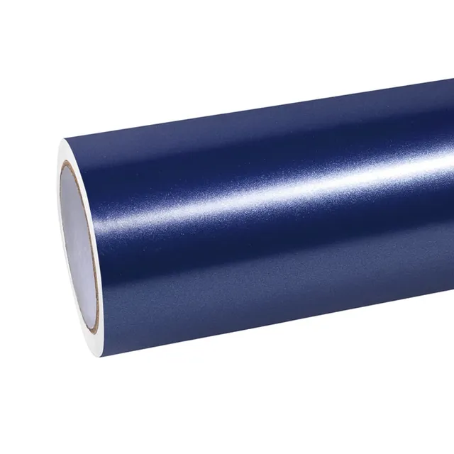 Ravoony Glossy Metallic Intergalactic Blue vinyl wrap film texture — Specced