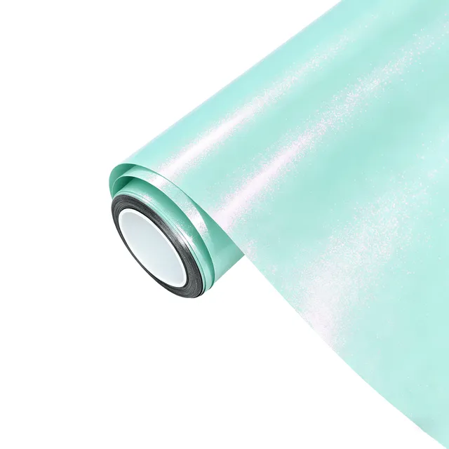 Ravoony Glossy Metallic Tiffany Blue vinyl wrap film texture — Specced