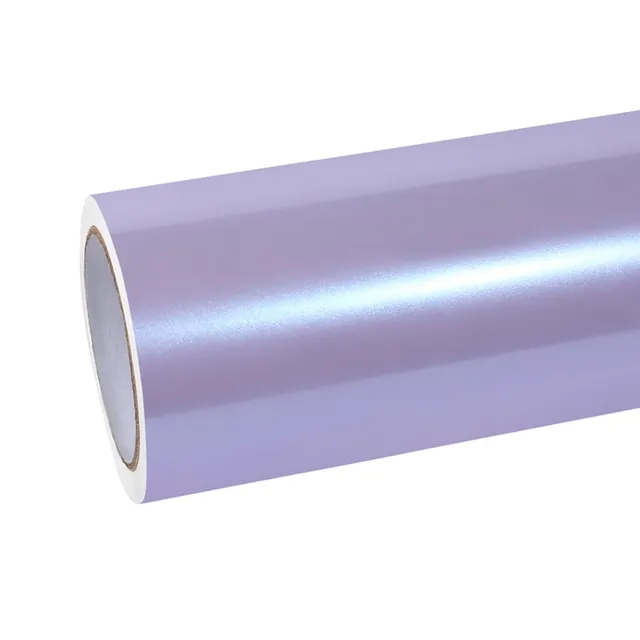 Ravoony Glossy Twin Silver Purple vinyl wrap film texture — Specced