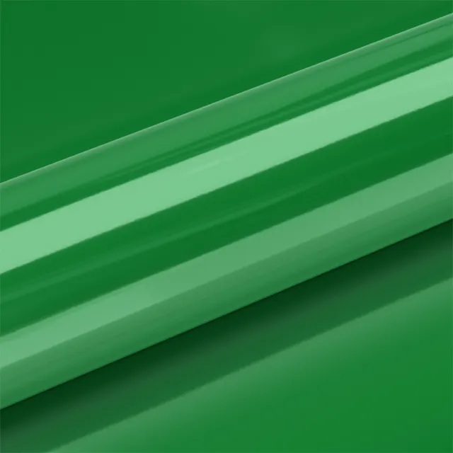 HEXIS Gloss Drosera Green vinyl wrap film texture — Specced