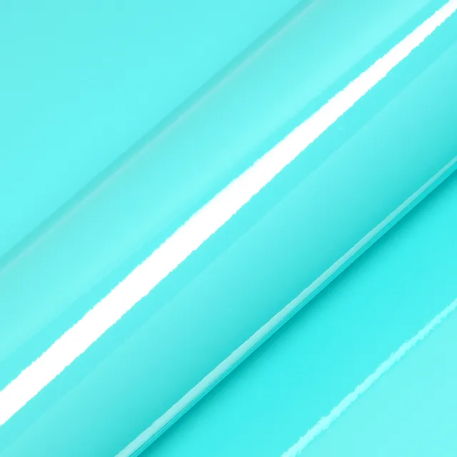 HEXIS Gloss Ti Blue vinyl wrap film texture — Specced