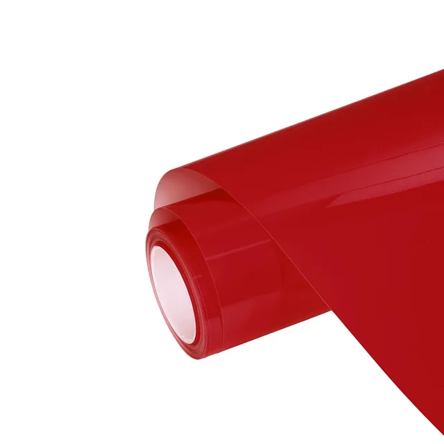 Ravoony Porsche Gloss Carmine Red vinyl wrap film texture — Specced