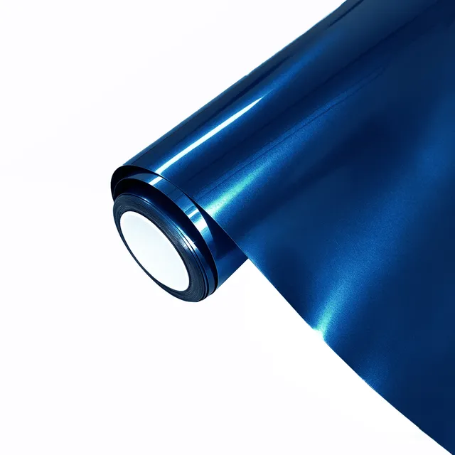 Ravoony Porsche Gloss Gentian Blue vinyl wrap film texture — Specced