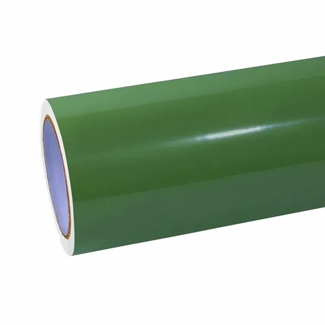 Ravoony Porsche Gloss Olive Green vinyl wrap film texture — Specced