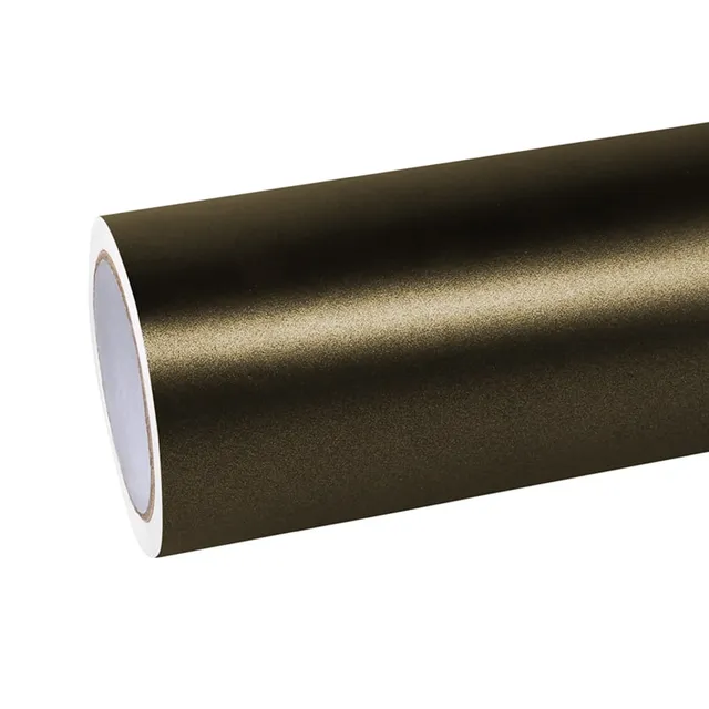 Ravoony Pure Metal Gold Brown vinyl wrap film texture — Specced