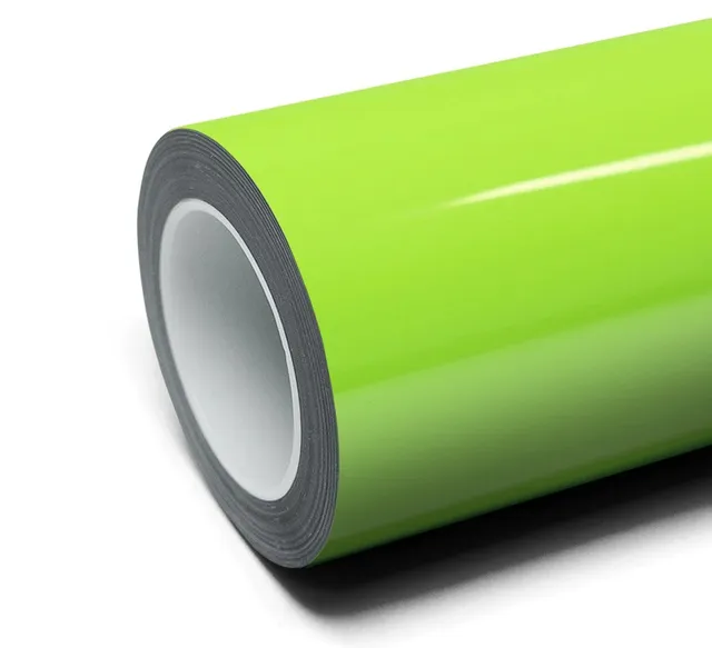 Inozetek Super Gloss Acid Green vinyl wrap film texture — Specced