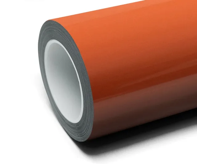 Inozetek Super Gloss Burnt Yellow vinyl wrap film texture — Specced