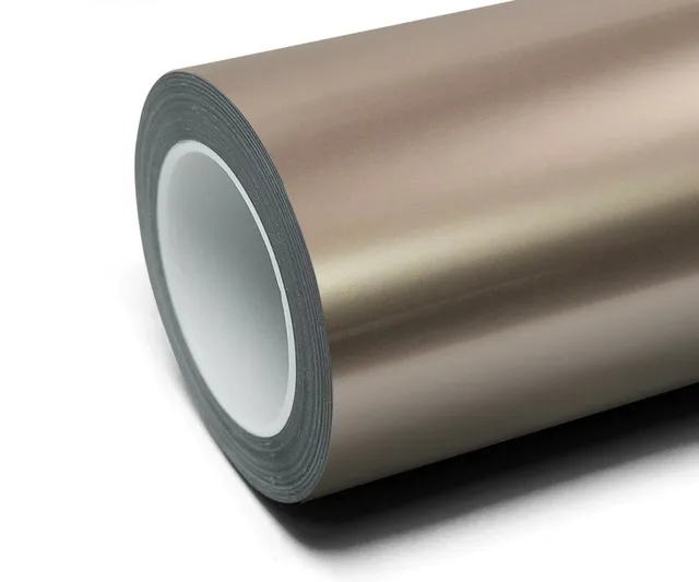Inozetek Super Gloss Liquid Metallic Champagne vinyl wrap film texture — Specced