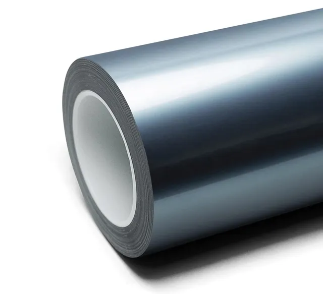 Inozetek Super Gloss Metallic Liquid Chrome Silver vinyl wrap film texture — Specced