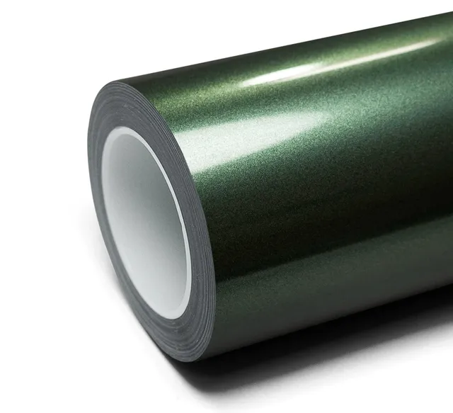 Inozetek Super Gloss Metallic Racing Green vinyl wrap film texture — Specced