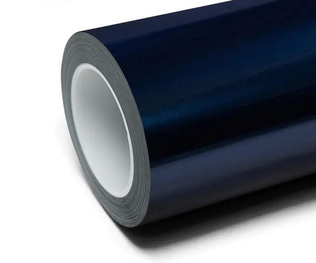 Inozetek Super Gloss Metallic Shadow Blue vinyl wrap film texture — Specced