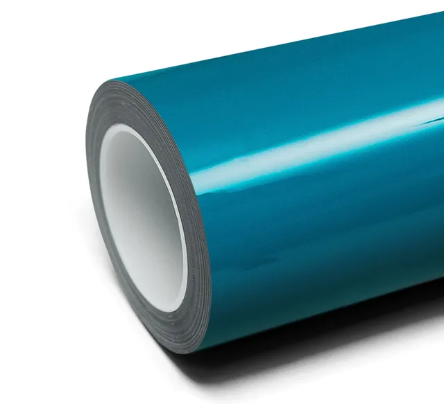 Inozetek Super Gloss Miami Blue vinyl wrap film texture — Specced