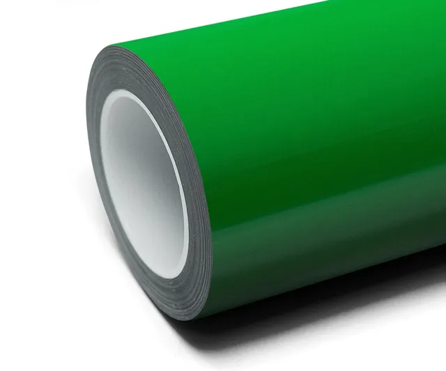 Inozetek Super Gloss Signal Green vinyl wrap film texture — Specced