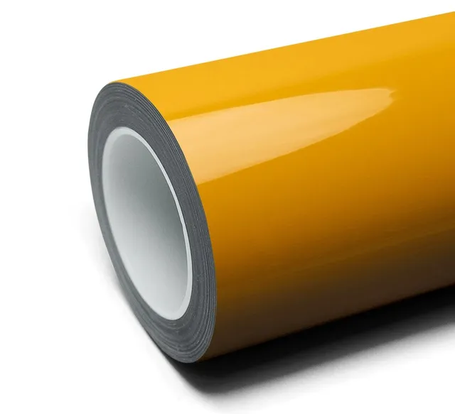 Inozetek Super Gloss Signal Yellow vinyl wrap film texture — Specced