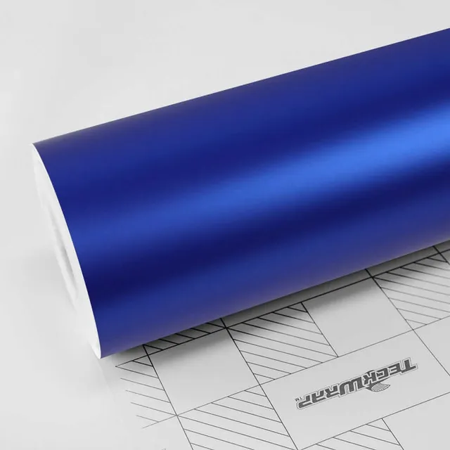 TeckWrap Admiral Blue vinyl wrap film texture — Specced